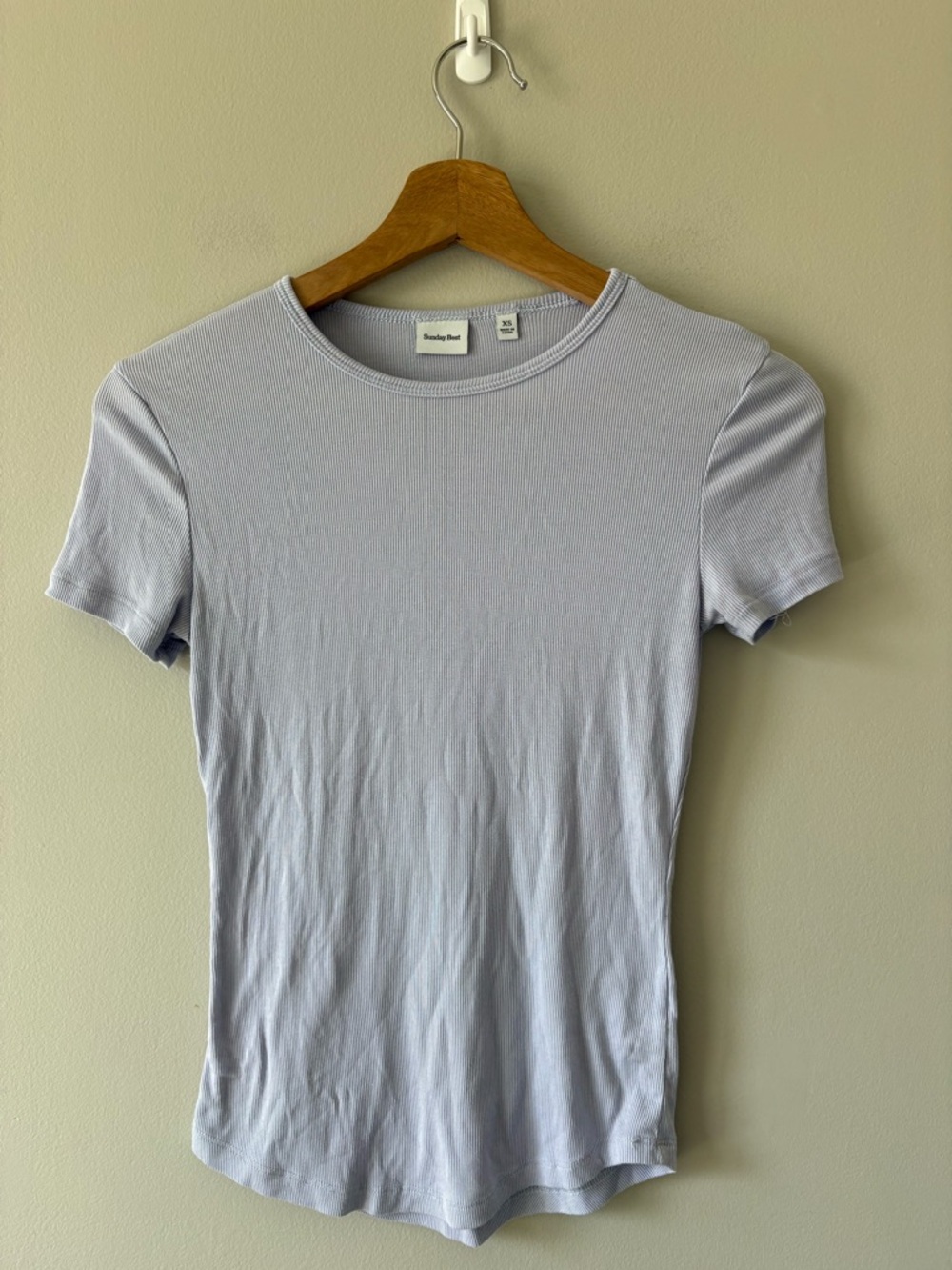 Aritzia Sunday Best Ribbed Tshirt XS
